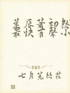 叶辰萧初然更新最快有声小说