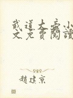 武道大帝小说全文免费阅读无弹窗