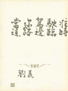 当你驾驶准备在道路边临时停车应注意什么