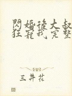 闪婚后大叔每天狂宠我完整版