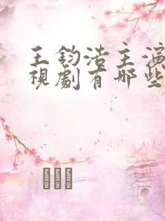 王钧浩主演的电视剧有哪些