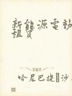 新能源电动货车租赁