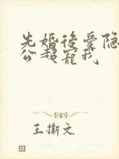 先婚后爱隐婚老公超宠我