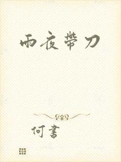 雨夜带刀