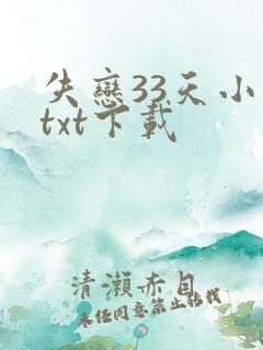 失恋33天小说txt下载