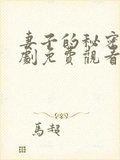 妻子的秘密电视剧免费观看全集