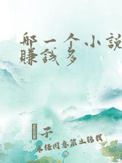 哪一个小说软件赚钱多