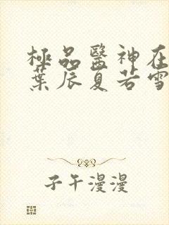 极品医神在都市叶辰夏若雪免费阅读笔趣阁