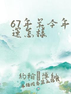 67年羊今年财运怎样