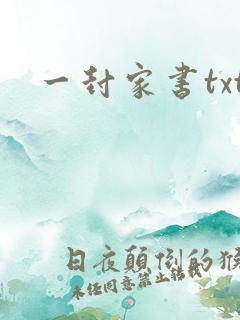 一封家书txt