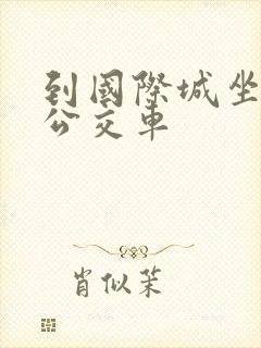 到国际城坐几路公交车