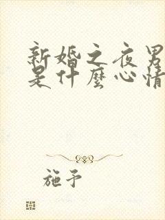 新婚之夜男女都是什么心情