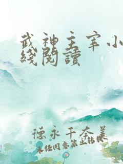 武神主宰小说在线阅读