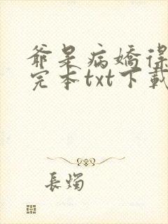 爷是病娇得宠着完本txt下载