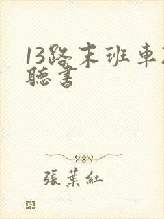 13路末班车2听书