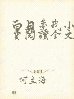 白日梦我小说免费阅读全文无删减