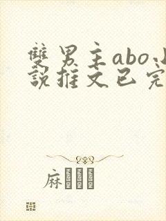 双男主abo小说推文已完结
