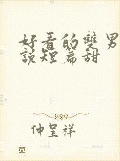 好看的双男主小说短篇甜