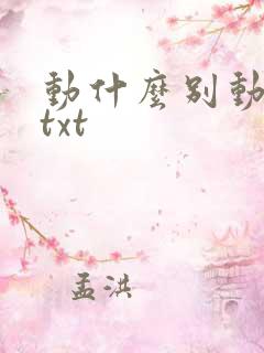 动什么别动感情txt