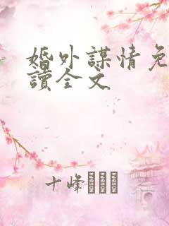 婚外谋情免费阅读全文