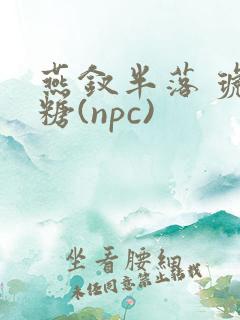 燕钗半落 琥珀糖(npc)