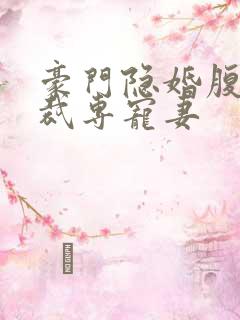 豪门隐婚腹黑总裁专宠妻