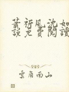 萧祈风沈如枝小说免费阅读最新章节