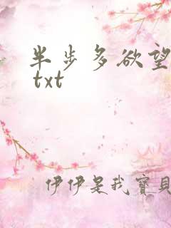 半步多欲望传说 txt