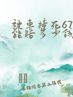 被车撞死67岁能赔多少钱呢