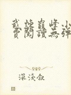 武炼巅峰小说免费阅读无弹窗