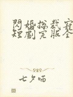 闪婚总裁宠上天短剧完版全集