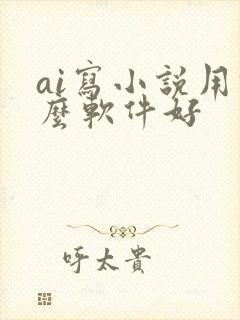 ai写小说用什么软件好