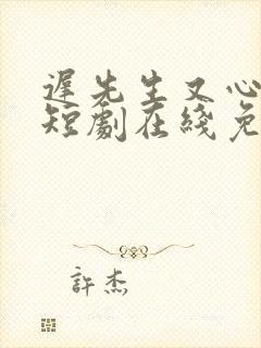 迟先生又心动了短剧在线免费观看