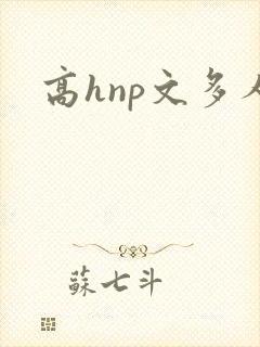 高hnp文多人
