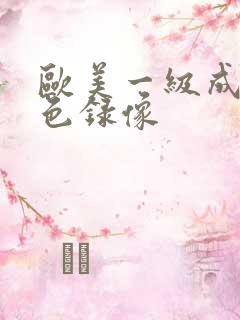 欧美一级成人黄色录像