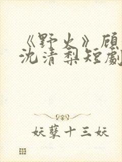 《野火》顾衍,沈清梨短剧大结局