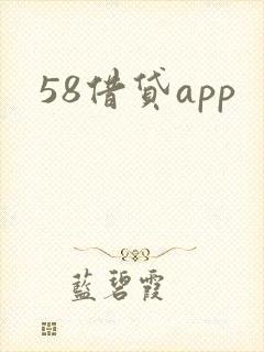 58借贷app