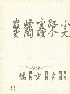 巅峰官路小说免费阅读全文无删减