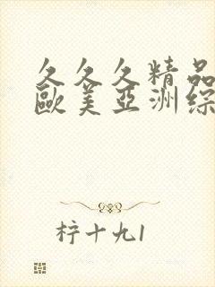 久久久精品日韩欧美亚洲综合