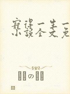 宠得一生一世情小说全文免费阅读