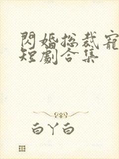 闪婚总裁宠上天短剧合集