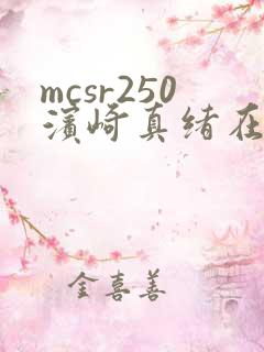 mcsr250滨崎真绪在线观看