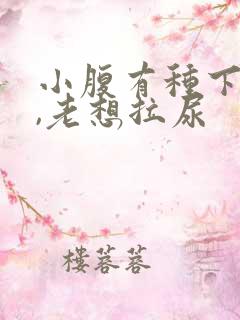 小腹有种下坠感,老想拉尿