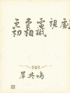 免费电视剧与君初相识