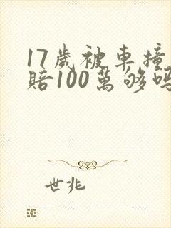 17岁被车撞死赔100万够吗