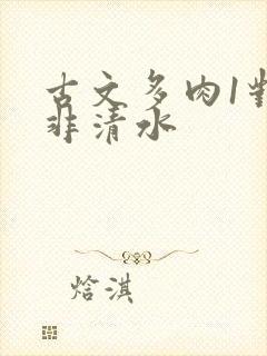 古文多肉1对n非清水