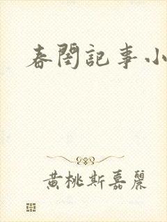 春闺记事小说