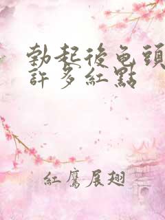 勃起后龟头上有许多红点