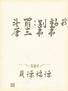 斗罗:别动我的唐三弟弟