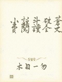 小说斗破苍穹免费阅读全文无窗口